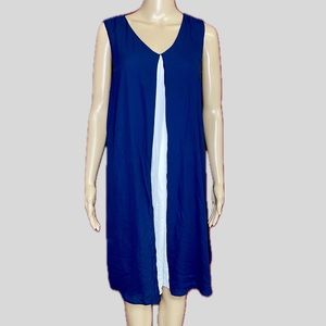 Tacera Sleeveless Shift Midi Dress Size XL